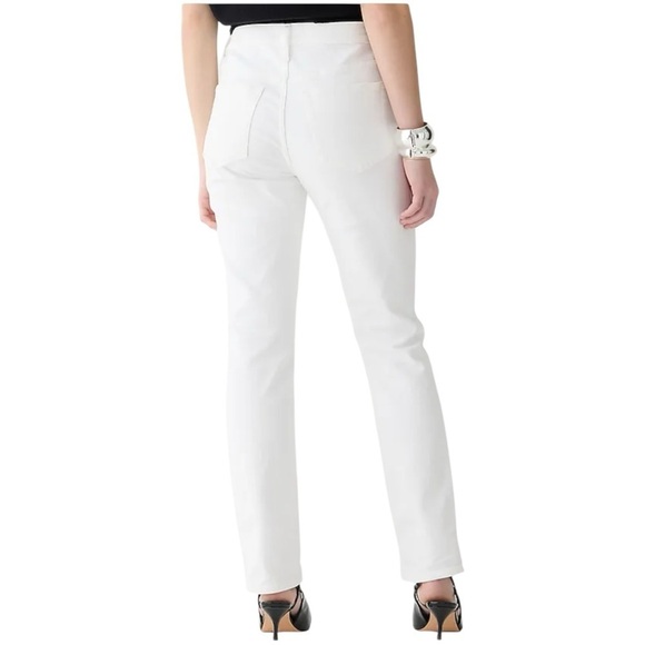 J Crew White Vintage 9 Inch Slim Straight Jean Womens Size 25 Retro 90s Slimming - Picture 3 of 15